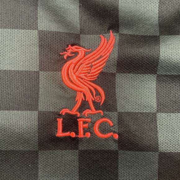 Nike Liverpool FC Jersey Mens Medium Black Standard Chartered Soccer Futbol - Picture 3 of 8